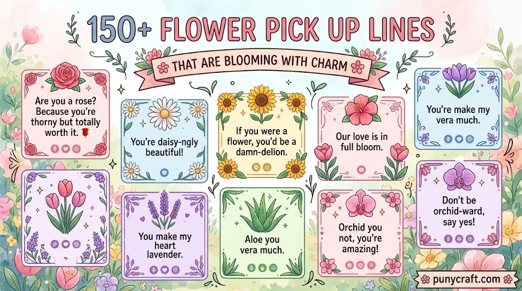 Flower Pick Up Lines That Are Blooming With Charm
