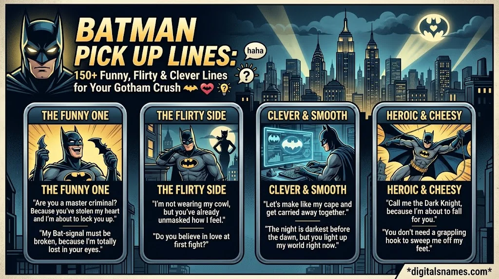 Batman Pick Up Lines