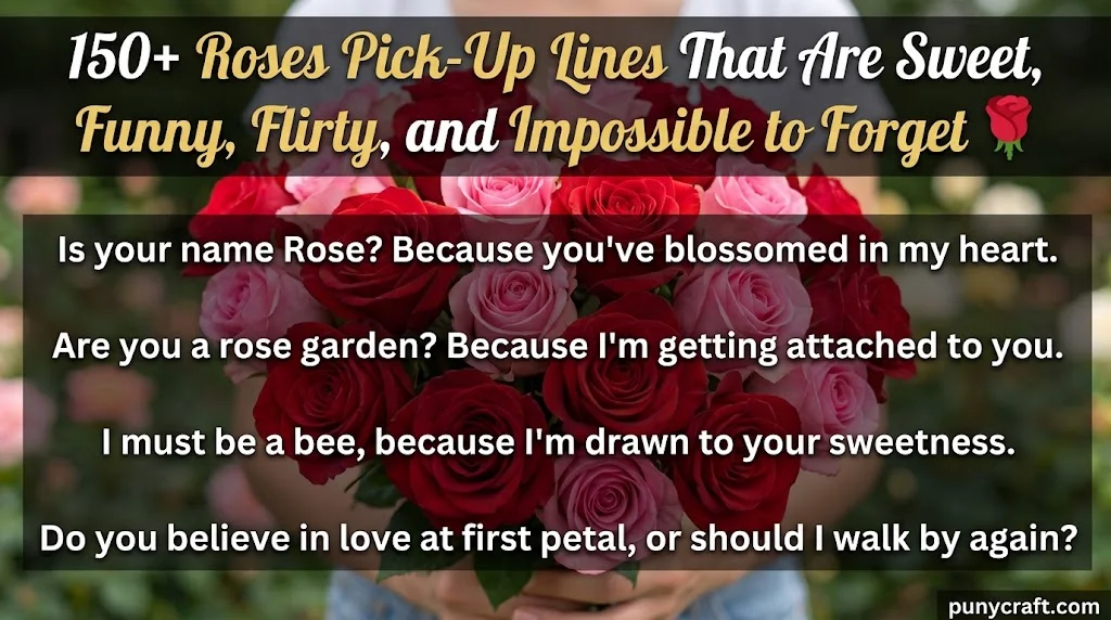 Roses Pick-Up Lines