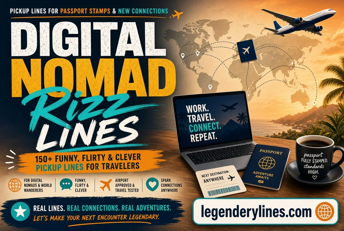 Digital Nomad Rizz Lines: Funny & Clever Pickup Lines